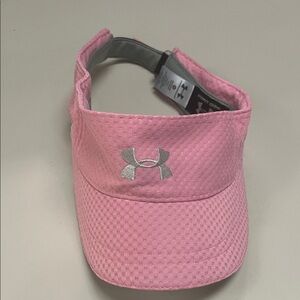 Under Armour Pink and Silver Sports Visor